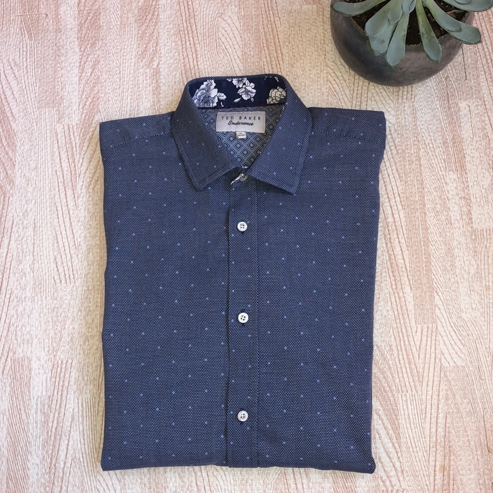 Ted Baker Greave Floral Cuff Dress Shirt